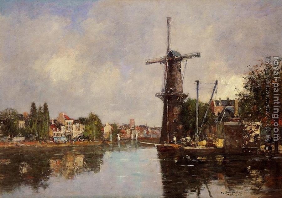 Eugene Boudin : View of Rotterdam